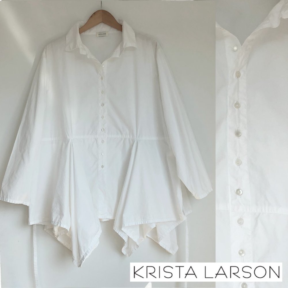 Krista Larson - Button Down Godet Shirt -